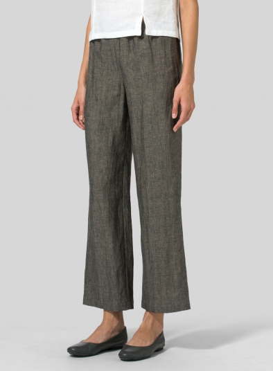 Linen Straight Leg Pants