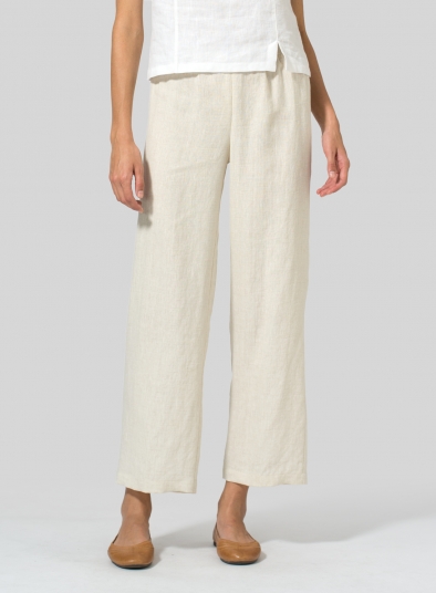 Linen Straight Leg Pants