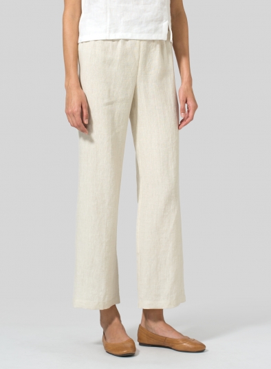 Linen Straight Leg Pants