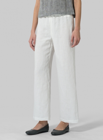 Linen Straight Leg Pants