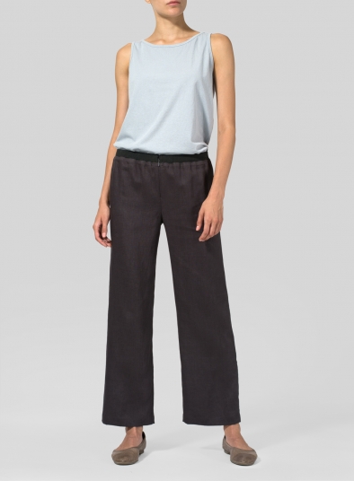 Linen Straight Leg Pants