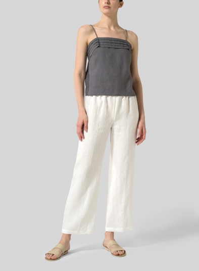 Linen Straight Leg Pants