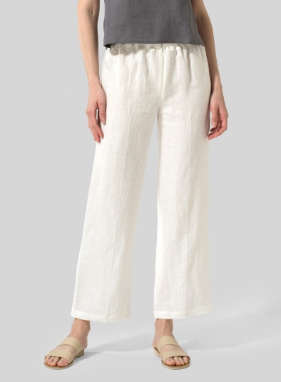 Linen Straight Leg Pants