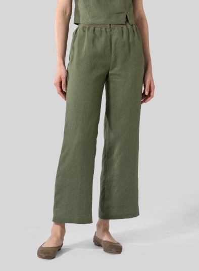 Linen Straight Leg Pants