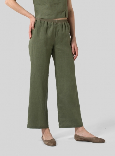 Linen Straight Leg Pants