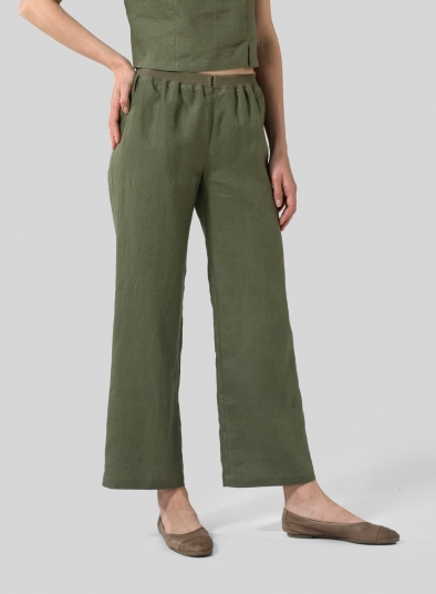 Linen Straight Leg Pants