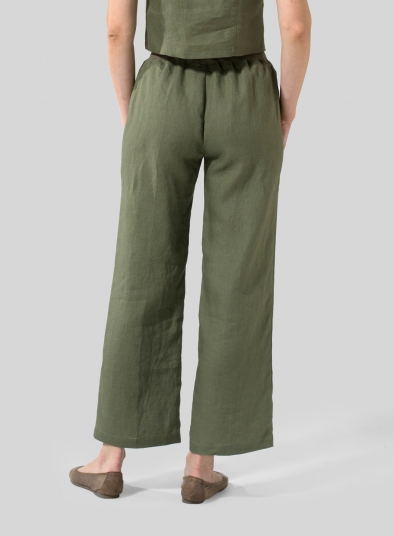 Linen Straight Leg Pants