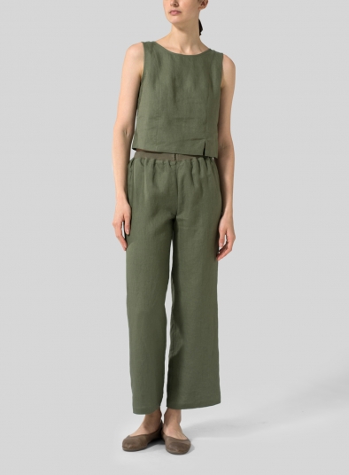 Linen Straight Leg Pants