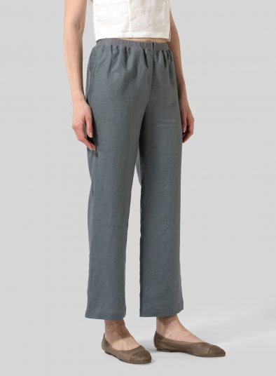 Linen Straight Leg Pants