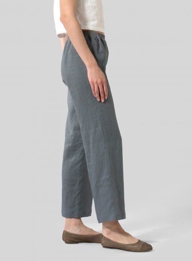 Linen Straight Leg Pants