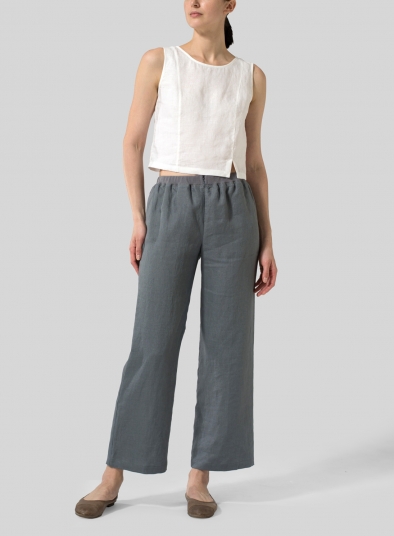 Linen Straight Leg Pants