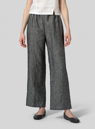 Linen Straight Leg Pants