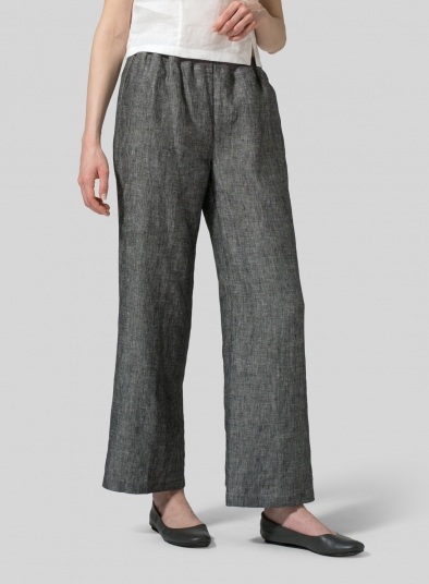 Linen Straight Leg Pants