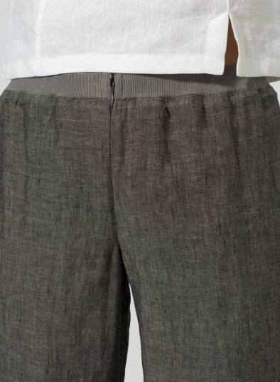 Linen Long Straight Leg Pants