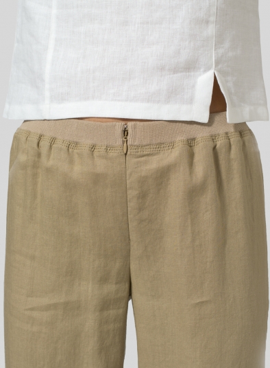 Linen Long Straight Leg Pants