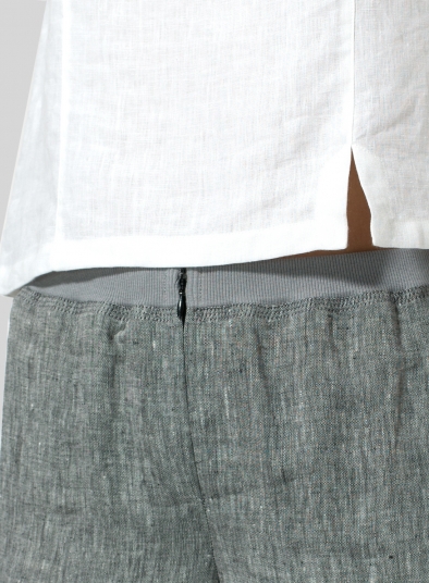 Linen Long Straight Leg Pants