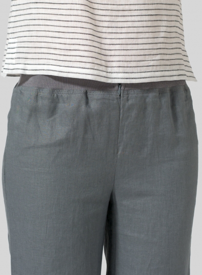 Linen Long Straight Leg Pants