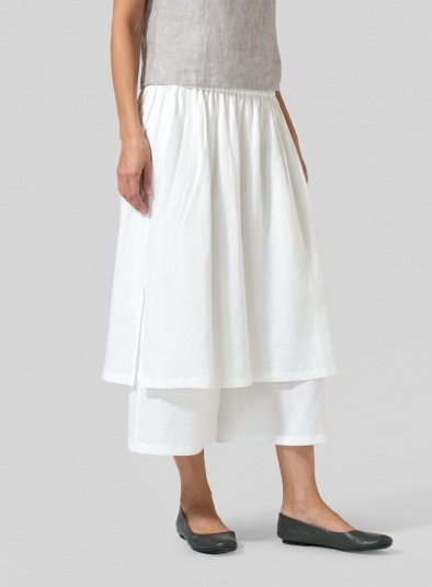 Linen Two-layer Culottes
