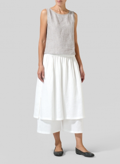 Linen Two-layer Culottes
