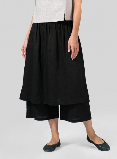 Linen Two-layer Culottes