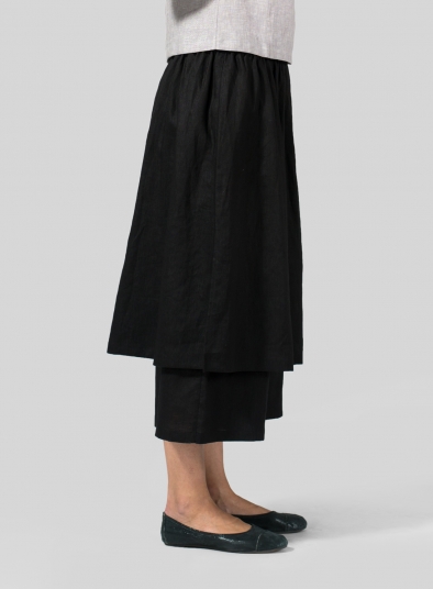 Linen Two-layer Culottes