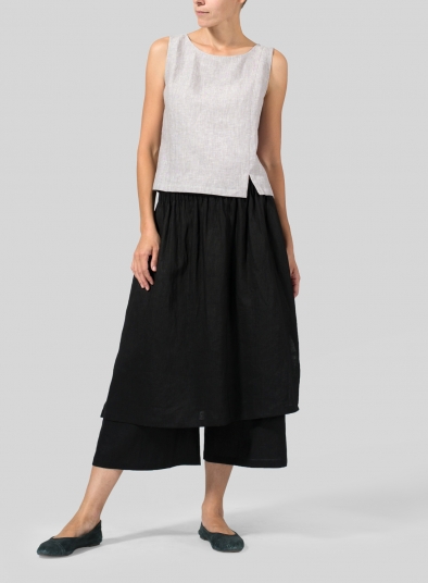 Linen Two-layer Culottes