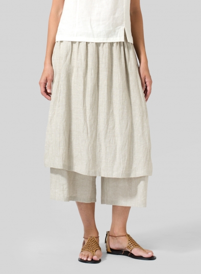Linen Two-layer Culottes