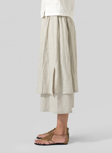 Linen Two-layer Culottes