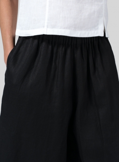 Linen Lantern Ankle Pants