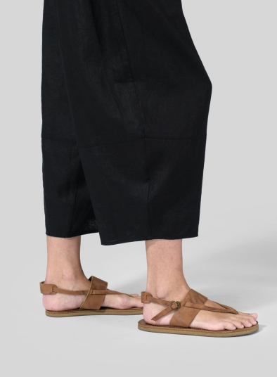 Linen Lantern Ankle Pants