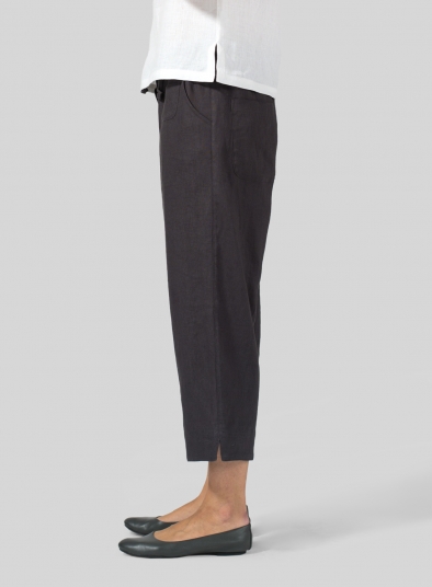 Linen Cropped Pants