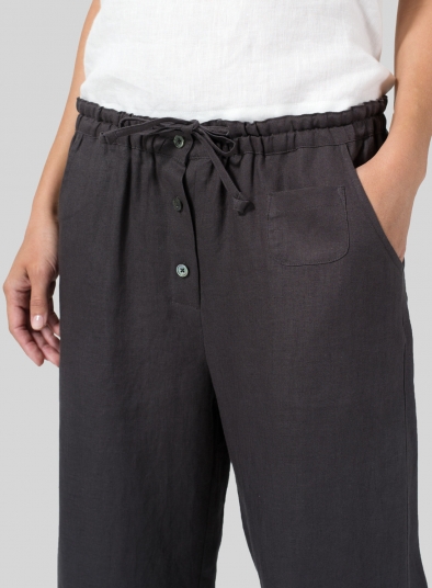 Linen Cropped Pants