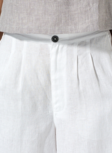 Linen Relaxed Wide Leg Pants