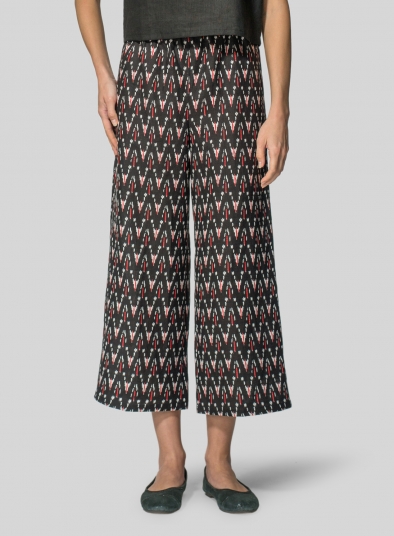 Linen Straight Cropped Pants