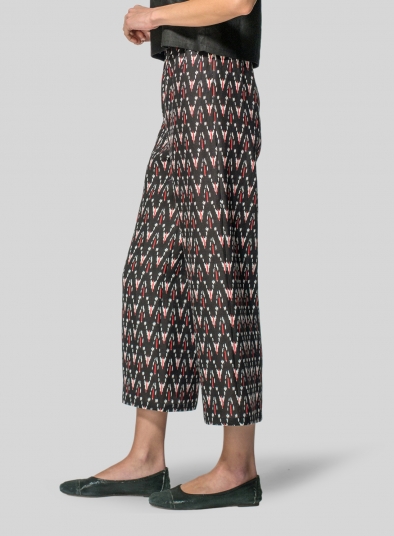 Linen Straight Cropped Pants