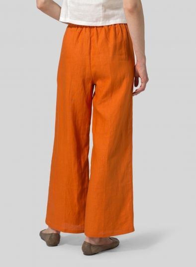 Linen Straight Long Pants