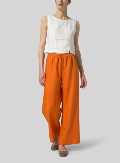 Linen Straight Long Pants