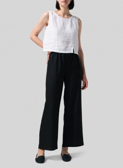 Linen Straight Long Pants