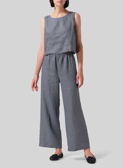 Linen Straight Long Pants