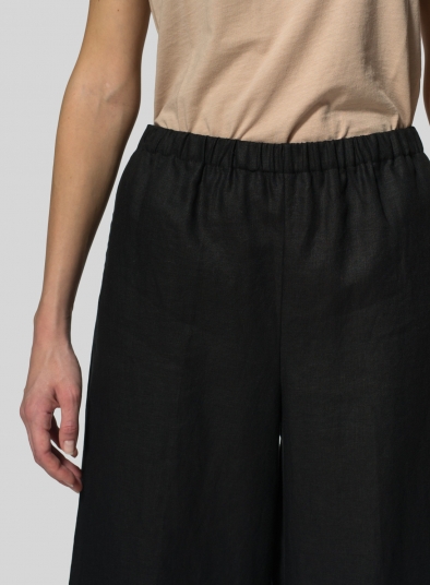 Linen Straight Ankle Pants