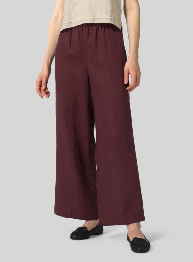 Linen Long Straight Pants