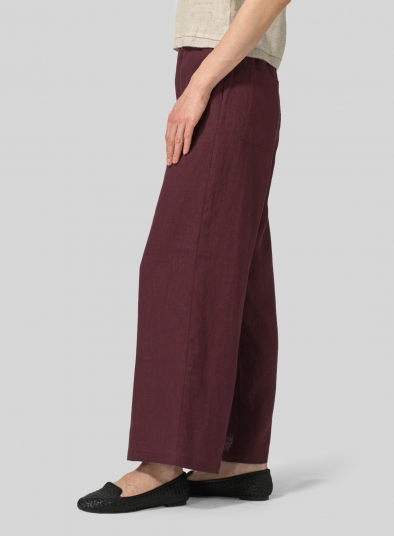 Linen Long Straight Pants