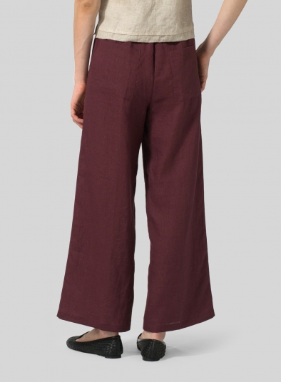 Linen Long Straight Pants