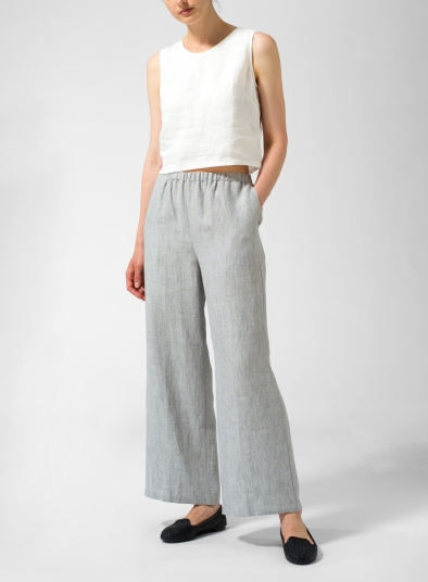 Linen Long Straight Pants