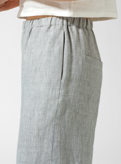 Linen Long Straight Pants