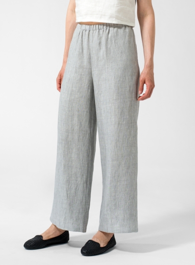 Linen Long Straight Pants