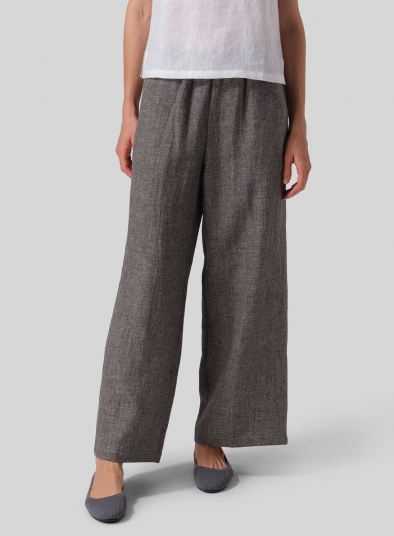 Linen Long Straight Pants