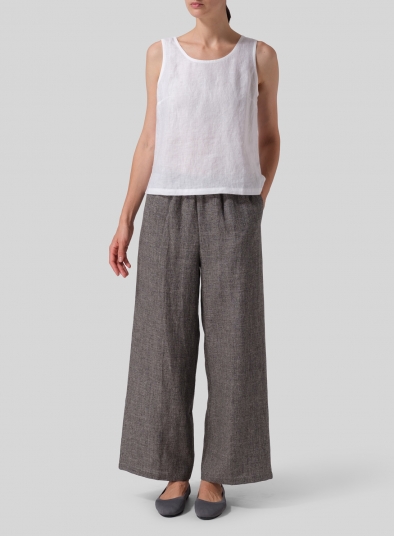 Linen Long Straight Pants