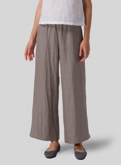 Linen Long Straight Pants