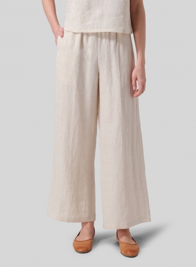 Linen Long Straight Pants